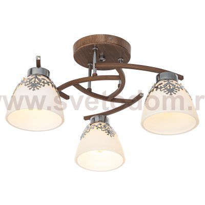 Потолочный светильник Экономсвет 6933/3WENGUE+CR WT