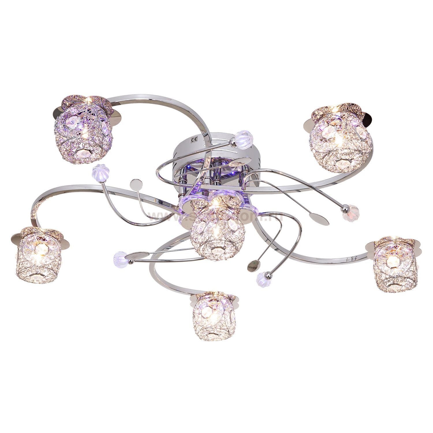 Потолочный светильник Экономсвет 6964/6CR RC RBLLED