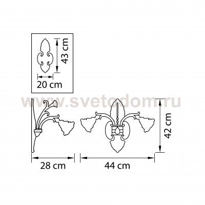 Светильник бра Lightstar 696622 Rosata