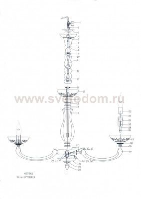 Люстра подвесная Lightstar 697082 Barcato