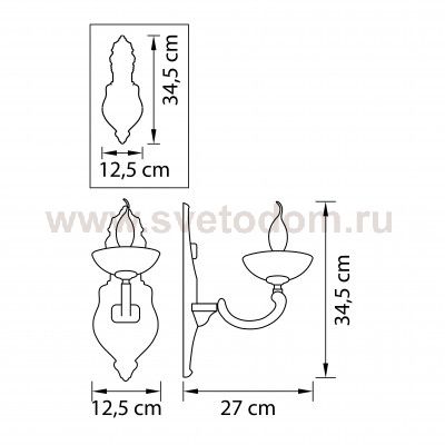 Светильник бра Lightstar 697612 Barcato