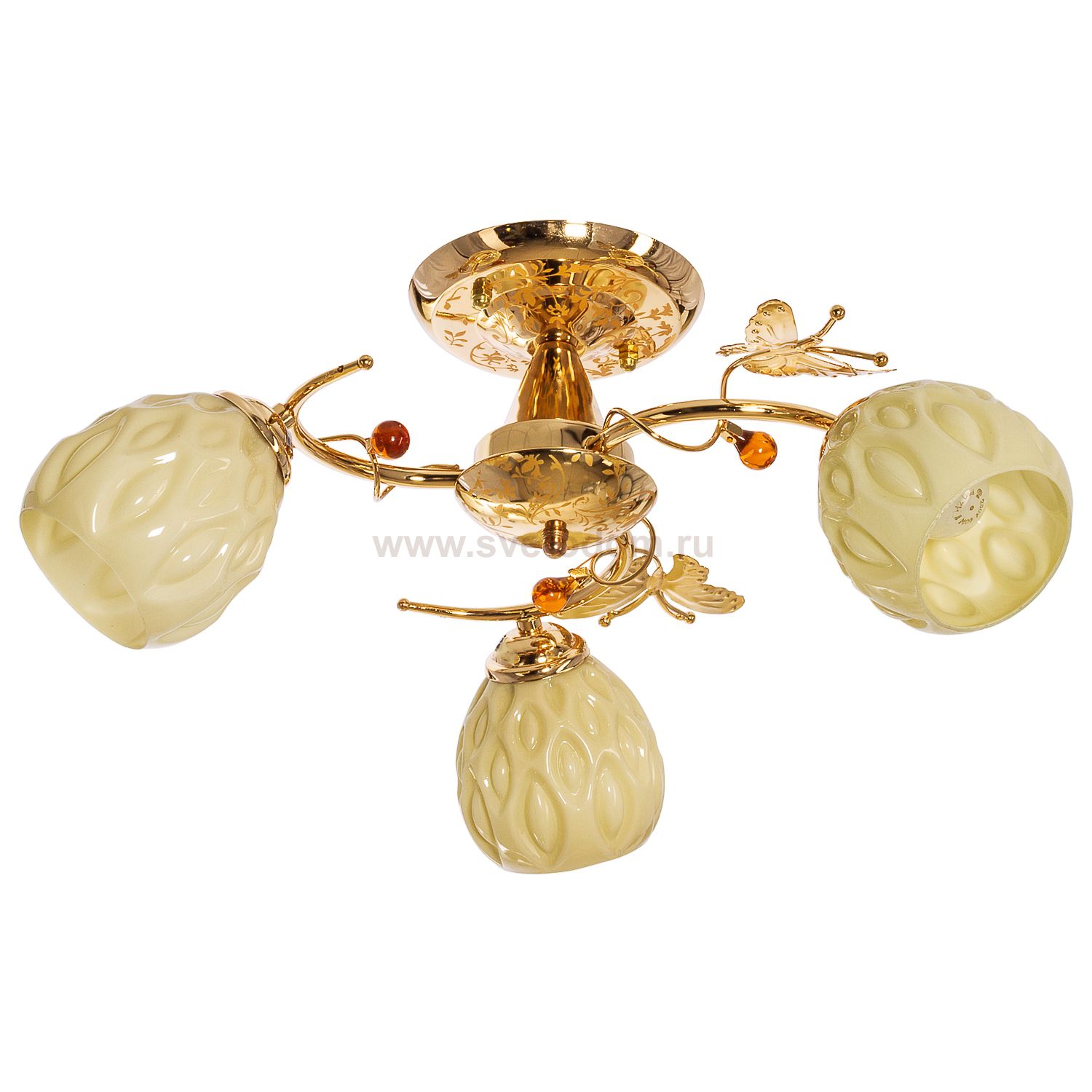 Люстра эконом Экономсвет 697LM/3FGD WT