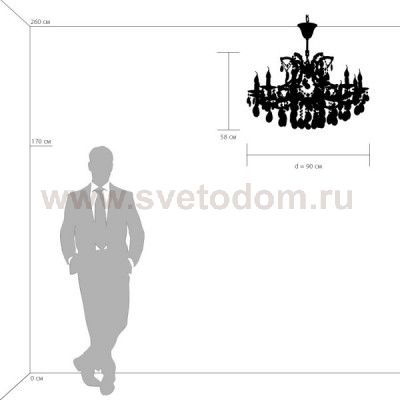 Люстра подвесная Lightstar 698125 Champa blu