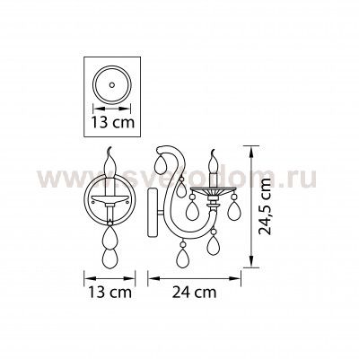 Светильник бра Lightstar 698615 Champa blu