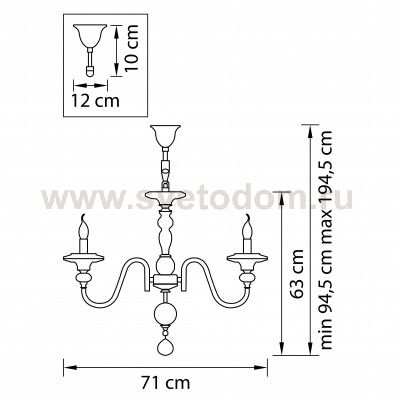 Люстра подвесная Lightstar 699104 Azzurro