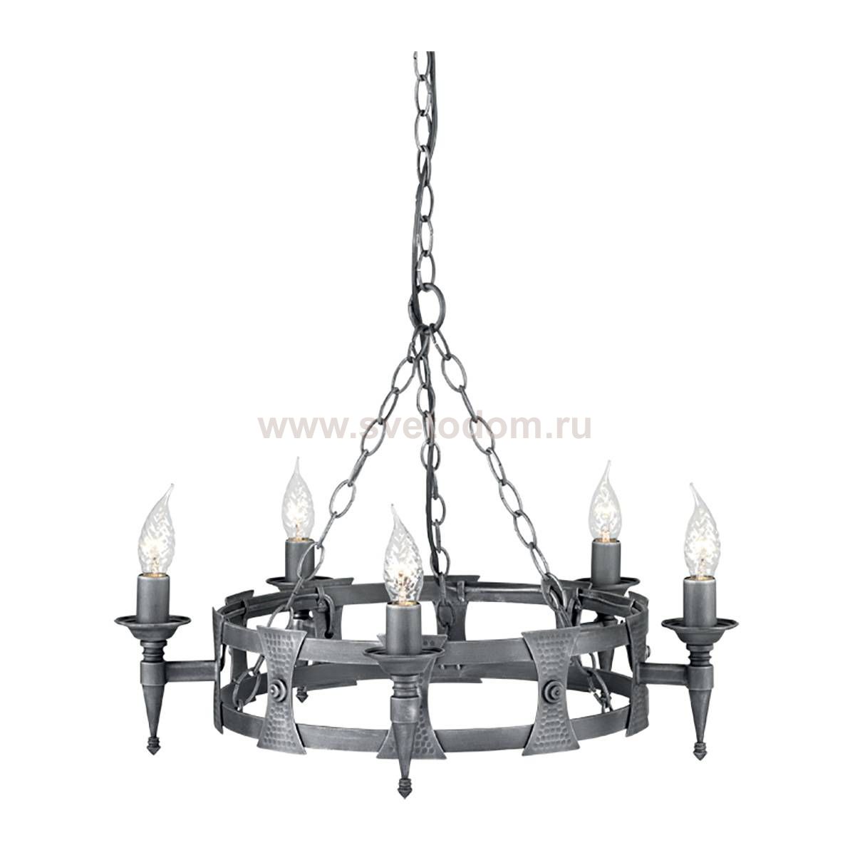 Люстра Natural concept SAX5 BLK/SIL SAXON