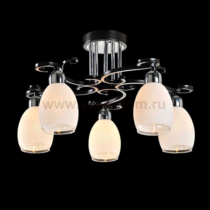 Светильник Eurosvet 70006/5 хром/венге