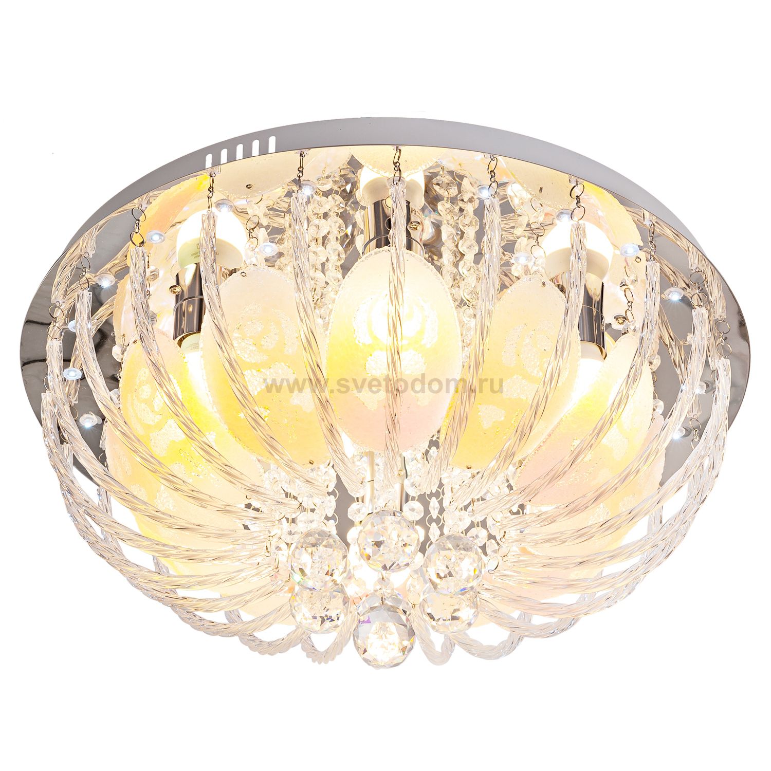 Светильник ЭкономСвет 70009/6CR RC WTLED