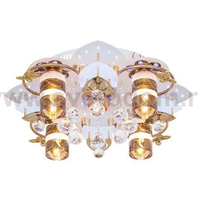 Люстра космос Экономсвет 70013/4+1FGD+WT RC RBPLED