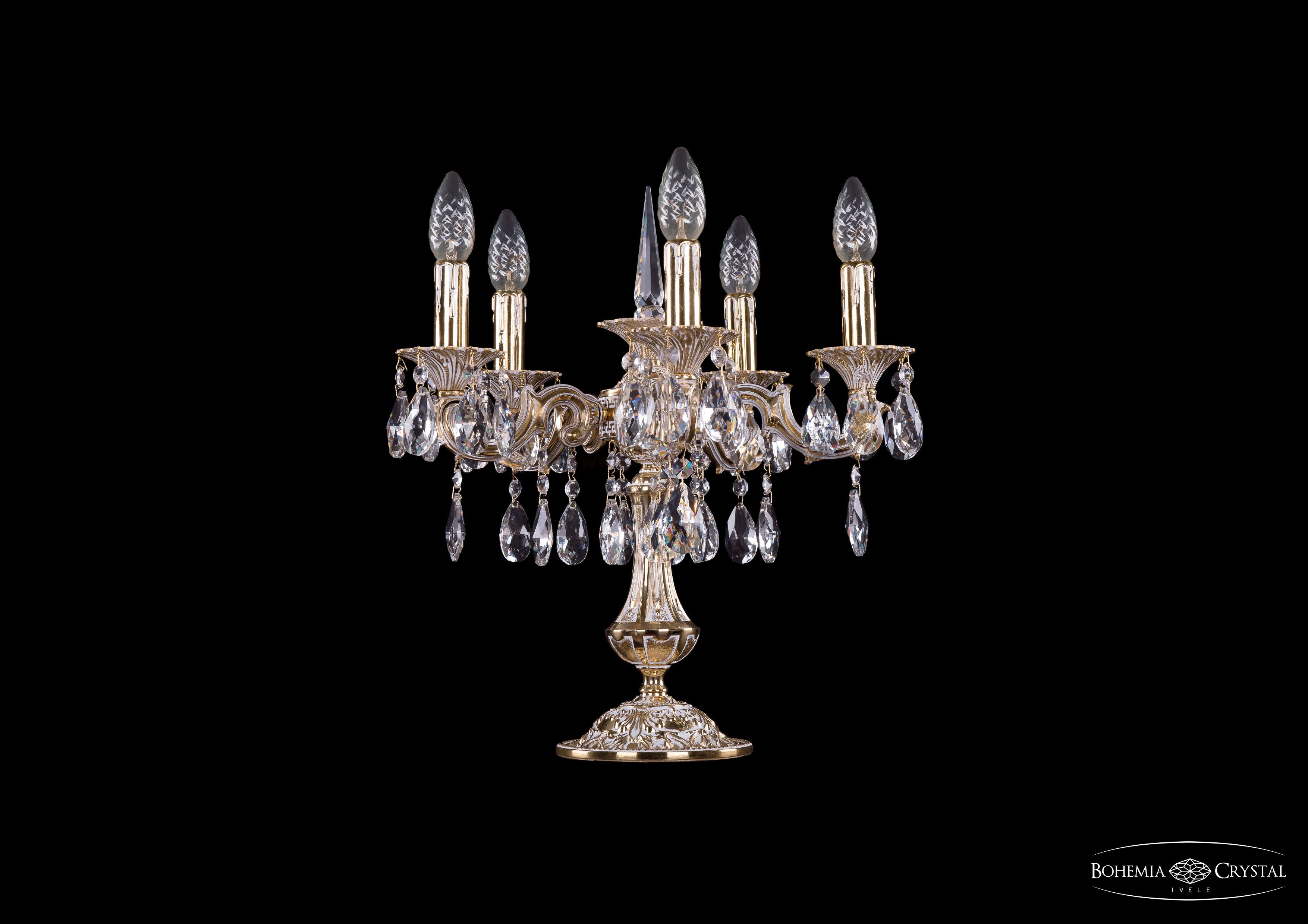 Лампа настольная Bohemia Ivele 7001/5/125-51/A/GW