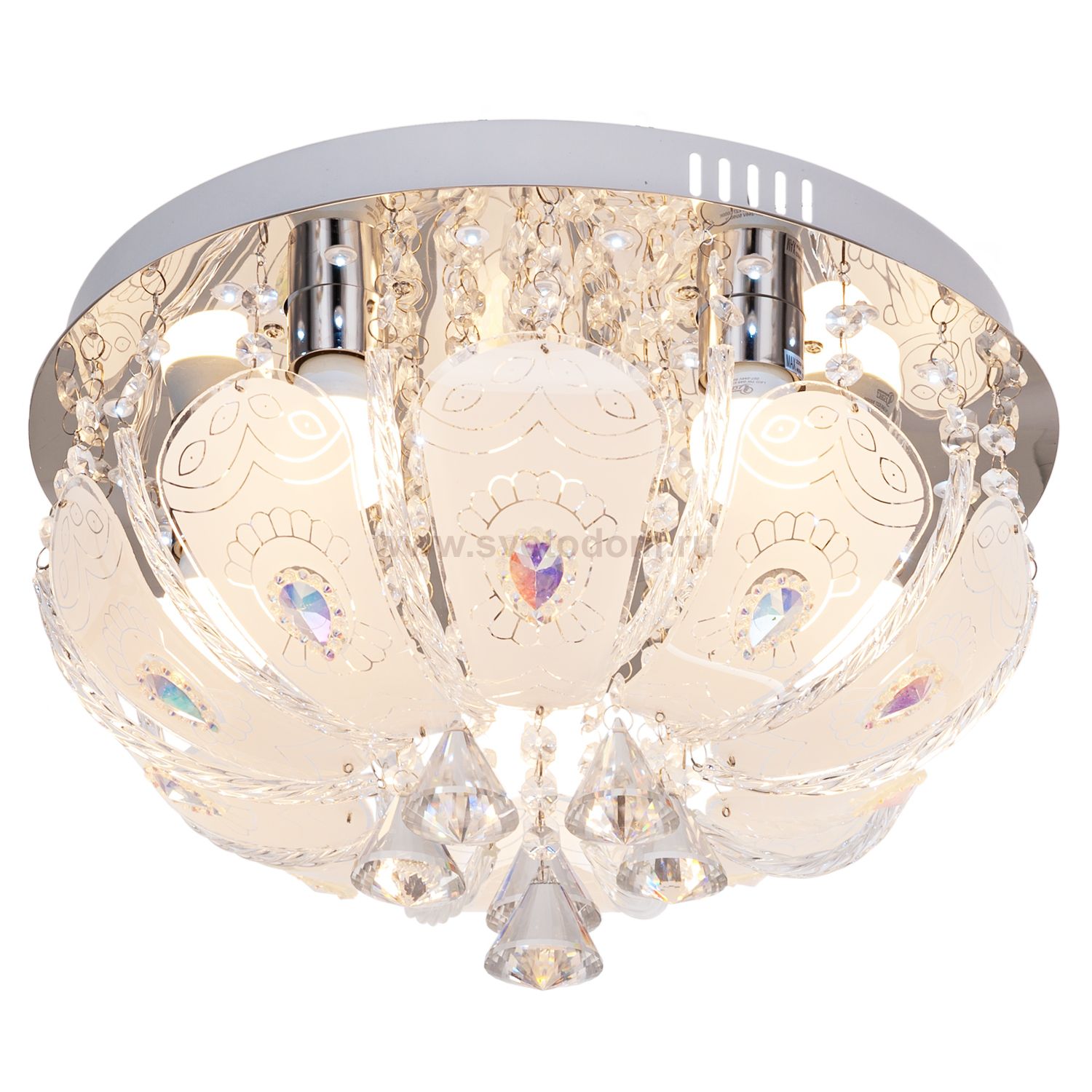 Потолочный светильник Экономсвет 70018/5CR RC WTLED