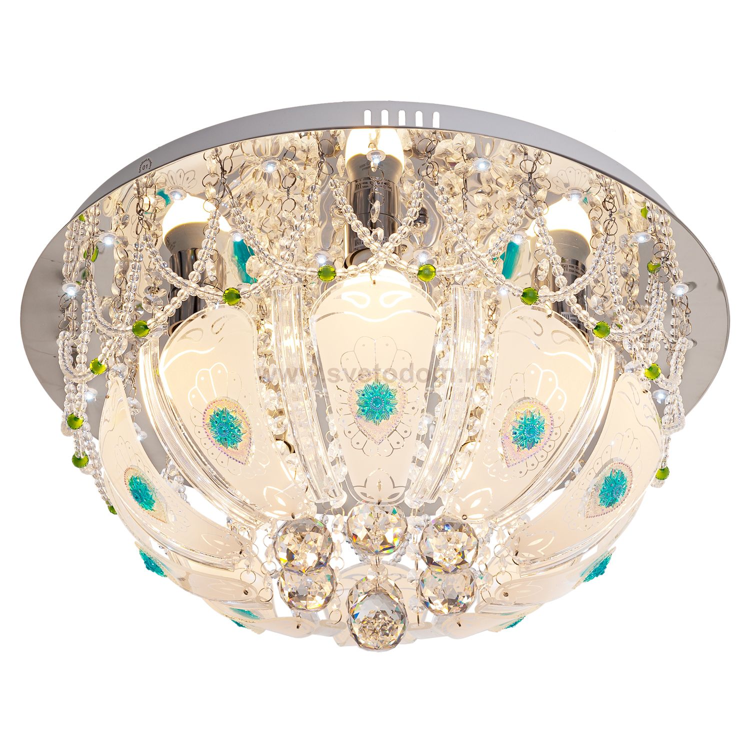 Светильник ЭкономСвет 70021/5CR RC WTLED