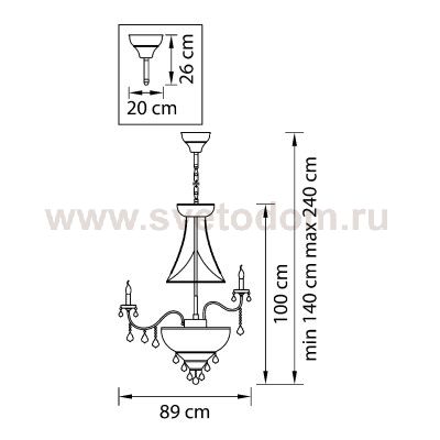Люстра подвесная Lightstar 700291 Classic