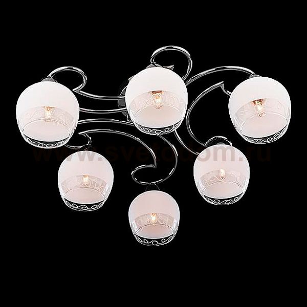 Светильник Eurosvet 70032/6 чёрный жемчуг