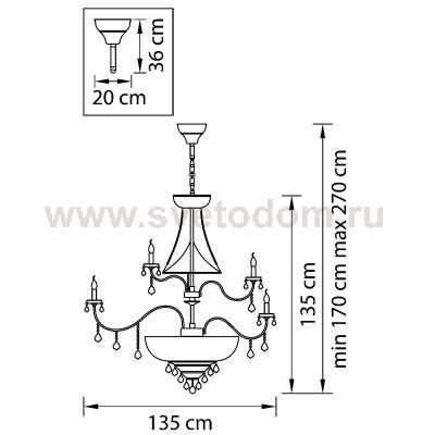 Люстра подвесная Lightstar 700514 Classic