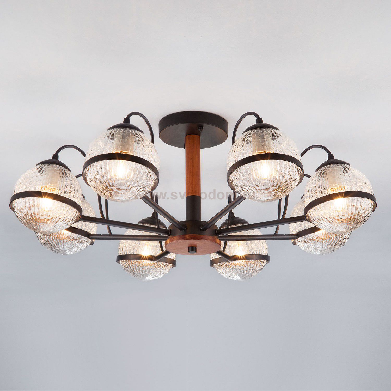 Люстра потолочная Eurosvet 70081/8 черный