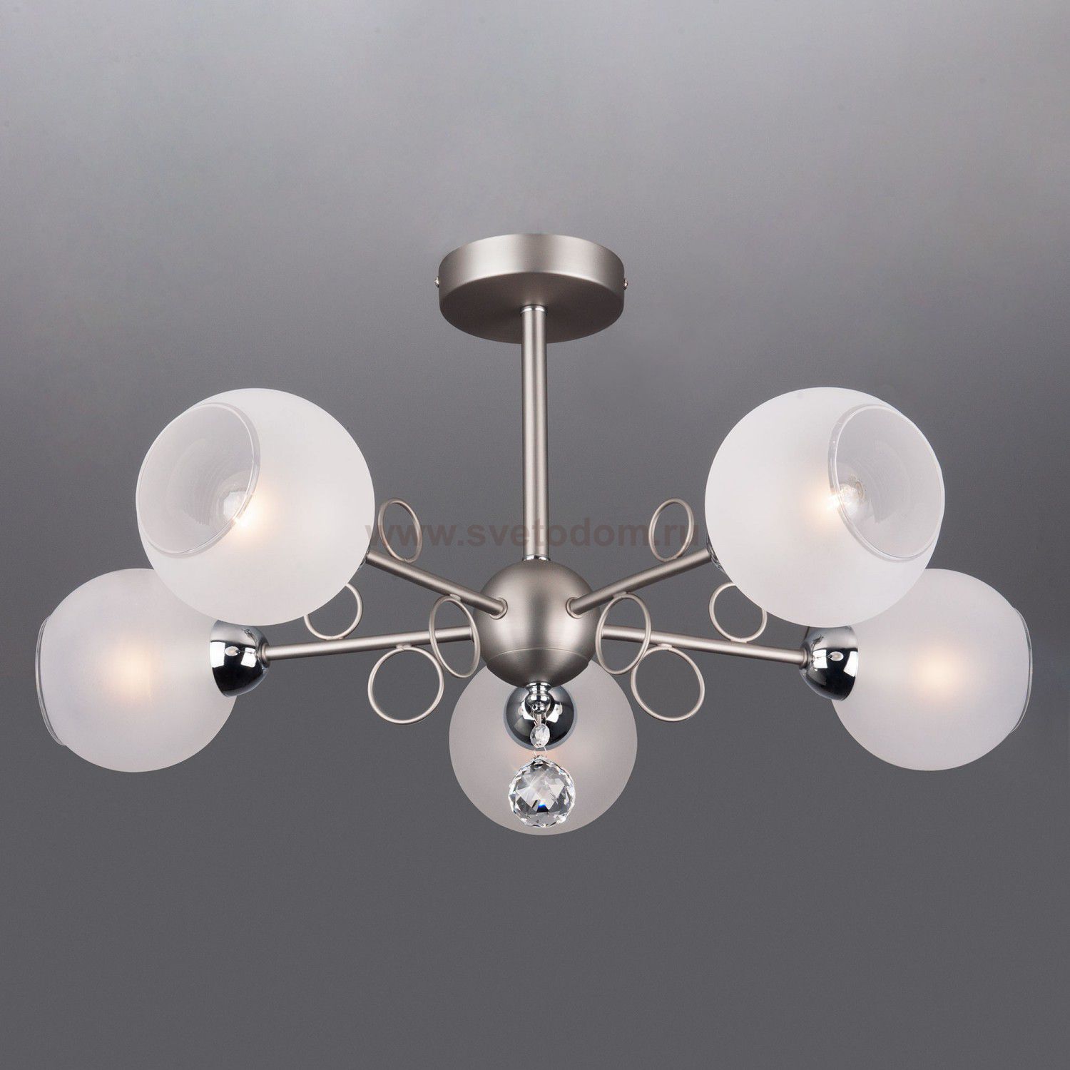 Люстра Eurosvet 70095/5 сатин-никель