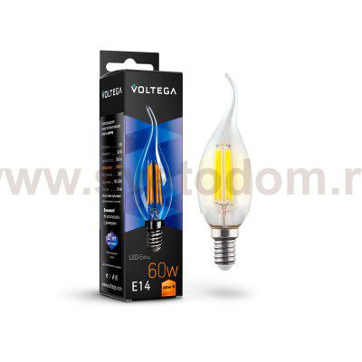Лампа диодная Voltega VG10-CW1E14warm6W-F (7017)