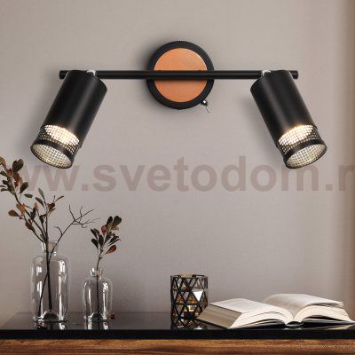 Светильник настенно-потолочный спот Rivoli Lili 7020-702 2 * GU10 25 Вт поворотный с выключателем