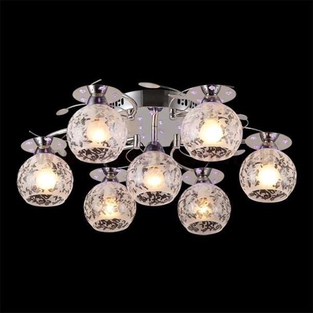 Светильник Eurosvet 70206/7 хром/синий+красный+фиолетовый