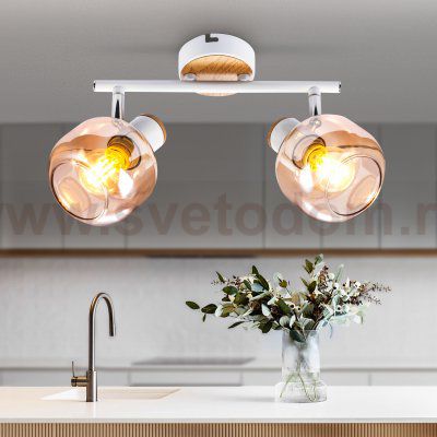 Светильник настенно-потолочный спот Rivoli Kalisto 7025-702 2 х E14 40 Вт поворотный