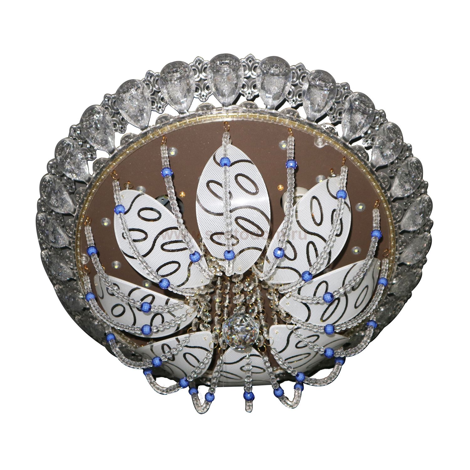 Люстра круглая Экономсвет 70265/4CF WT RC BLLED