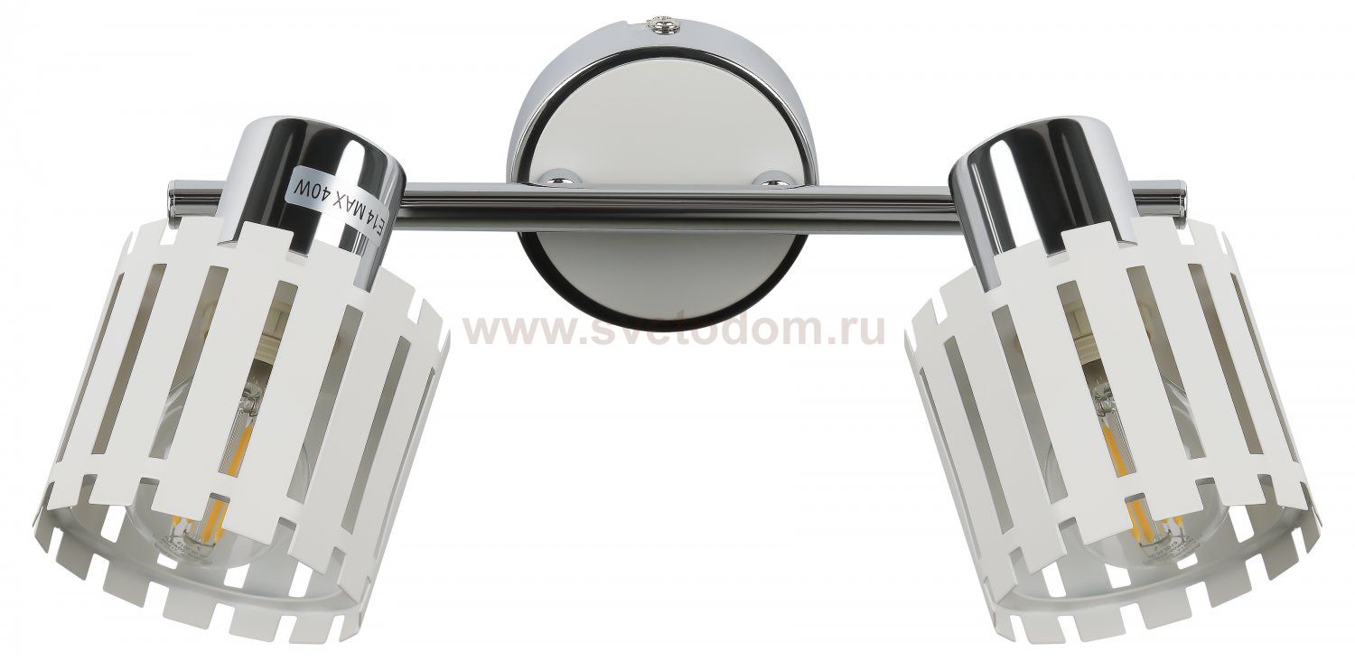 Светильник настенно-потолочный спот Rivoli Liese 7027-702 2 x E14 40 Вт поворотный