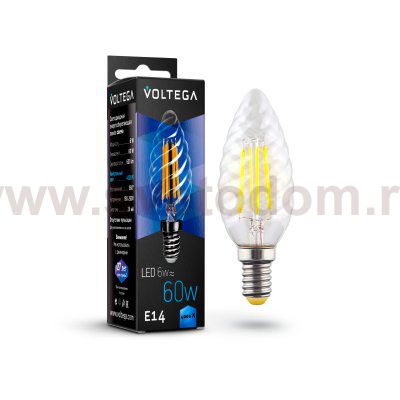 Лампа диодная Voltega VG10-CC1E14cold6W-F