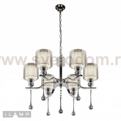 Подвесная люстра iLamp Milano 70291-6 Хром