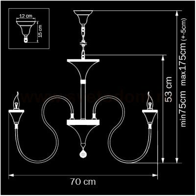 Люстра подвесная Lightstar 703064 Serpente