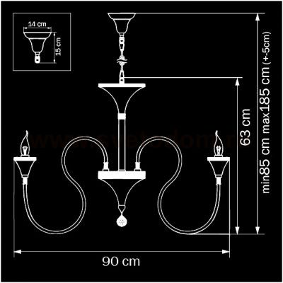 Люстра подвесная Lightstar 703084 Serpente