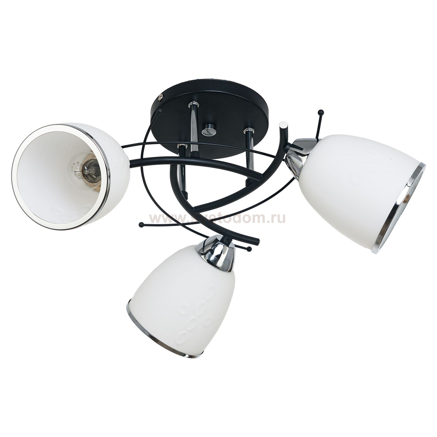 Потолочный светильник Экономсвет 7031/3BK+CH WT