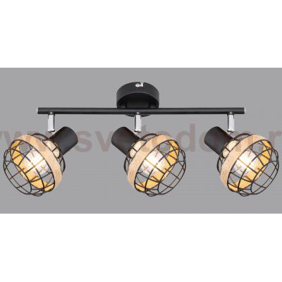 Светильник настенно-потолочный спот Rivoli Fedora 7033-703 3 х E14 40 Вт поворотный