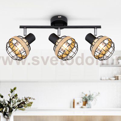 Светильник настенно-потолочный спот Rivoli Fedora 7033-703 3 х E14 40 Вт поворотный