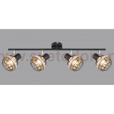Светильник настенно-потолочный спот Rivoli Fedora 7033-704 4 х E14 40 Вт поворотный