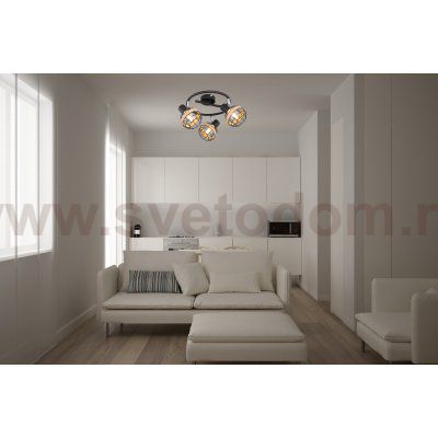 Светильник настенно-потолочный спот Rivoli Fedora 7033-733 3 х E14 40 Вт поворотный