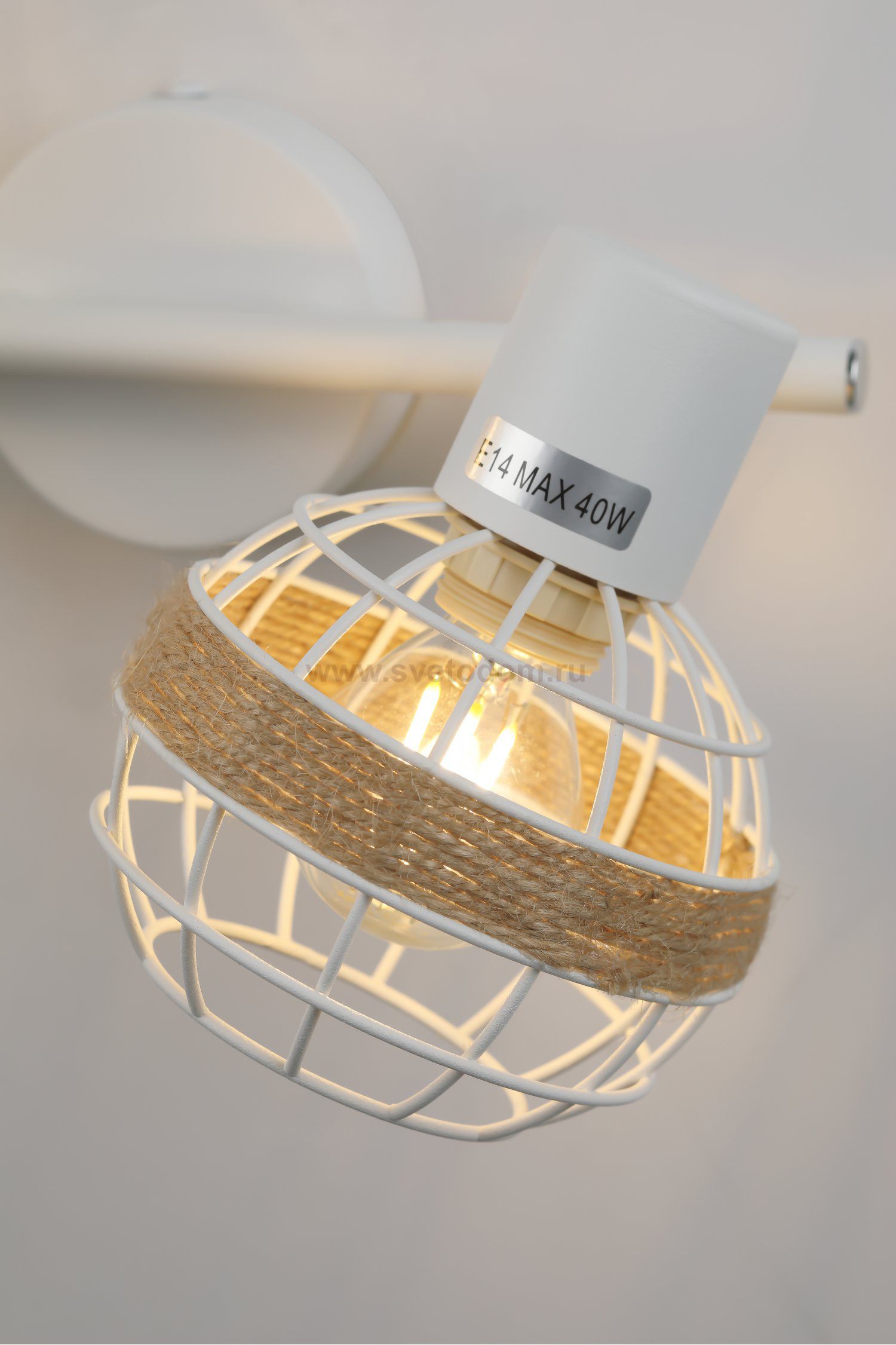 Светильник настенно-потолочный спот Rivoli Anselma 7034-702 2 x E14 40 Вт поворотный