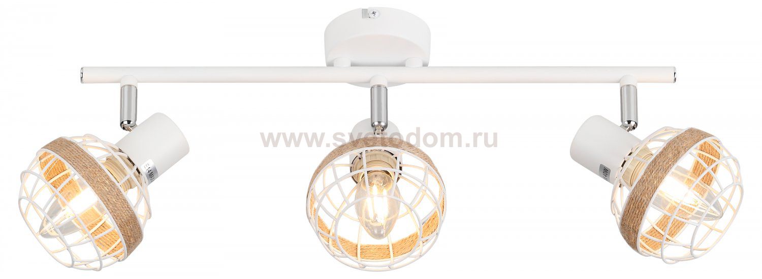 Светильник настенно-потолочный спот Rivoli Anselma 7034-703 3 x E14 40 Вт поворотный