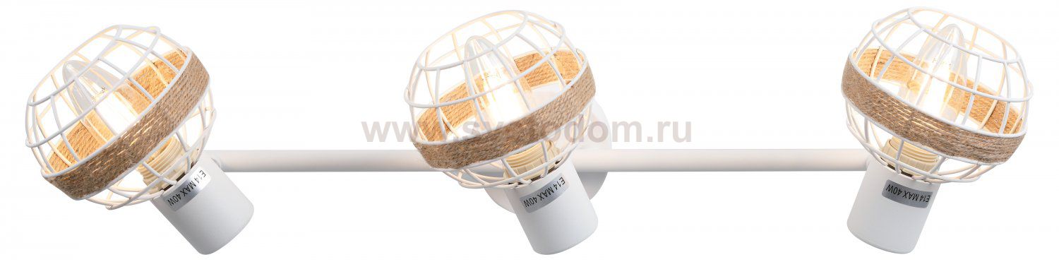 Светильник настенно-потолочный спот Rivoli Anselma 7034-703 3 x E14 40 Вт поворотный