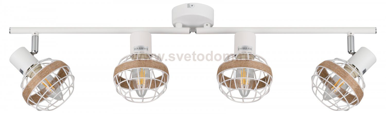 Светильник настенно-потолочный спот Rivoli Anselma 7034-704 4 x E14 40 Вт поворотный