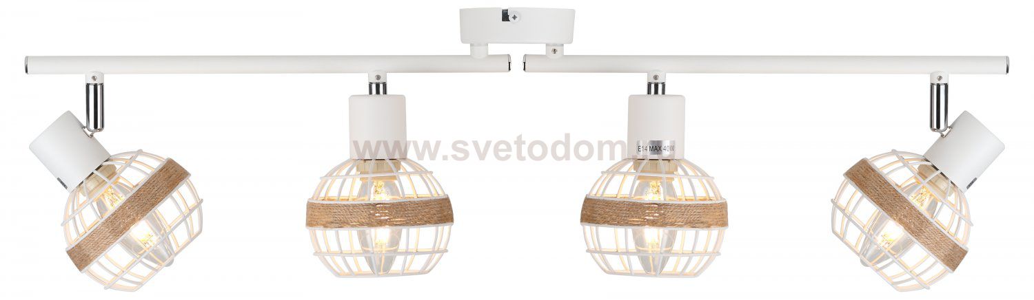 Светильник настенно-потолочный спот Rivoli Anselma 7034-704 4 x E14 40 Вт поворотный