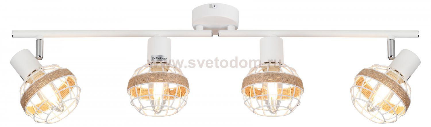 Светильник настенно-потолочный спот Rivoli Anselma 7034-704 4 x E14 40 Вт поворотный