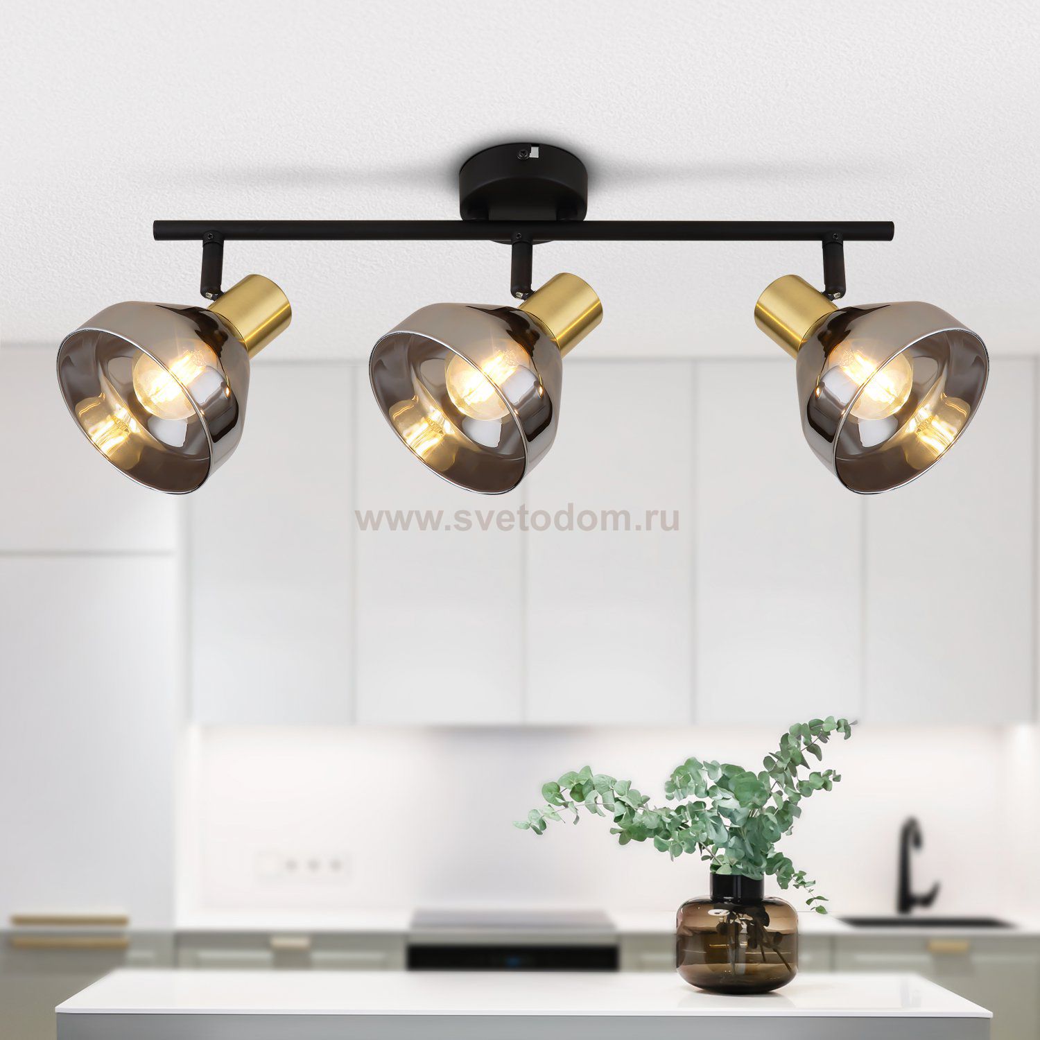 Светильник настенно-потолочный спот Rivoli Kinge 7036-703 3 х E14 40 Вт поворотный