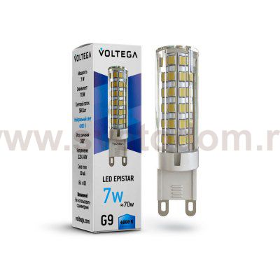 Лампа диодная Voltega VG9-K1G9cold7W