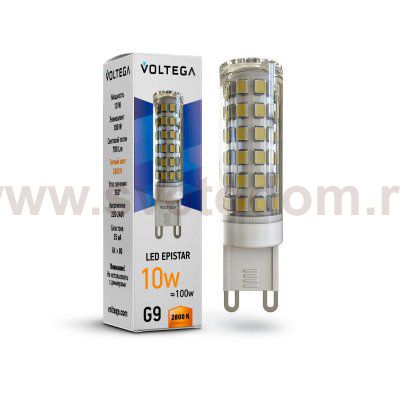 Лампа диодная Voltega VG9-K1G9warm10W