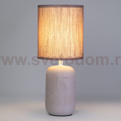 Настольная лампа Rivoli Ramona 7039-501 1 * Е14 40 Вт керамика коричневая с абажуром