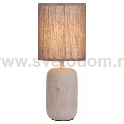 Настольная лампа Rivoli Ramona 7039-501 1 * Е14 40 Вт керамика коричневая с абажуром