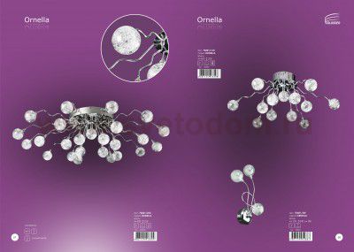 Светильник бра Colosseo 70401/3W Ornella хром