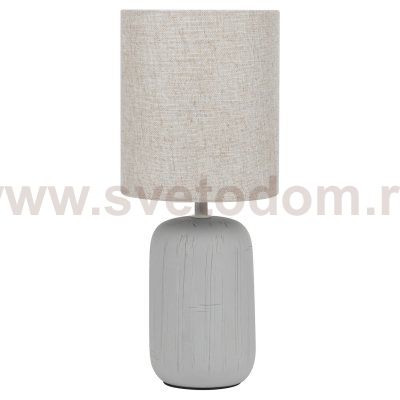 Настольная лампа Rivoli Ramona 7041-502 1 * Е14 40 Вт керамика серая с абажуром