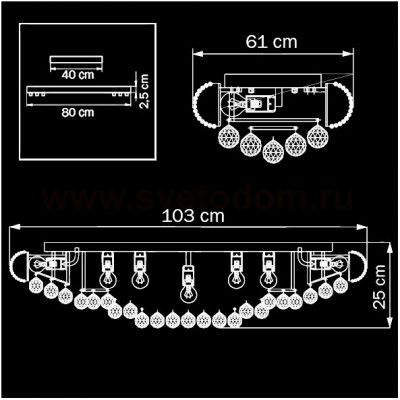 Люстра потолочная Lightstar 704214 Monile